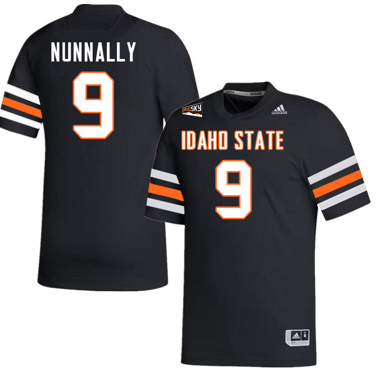 Idaho State Bengals #9 Tsion Nunnally College Football Jerseys,Uniforms Stitched-Black